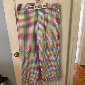 IZOD colourful plaid golf pants